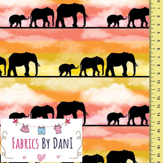 Sunset Elephants