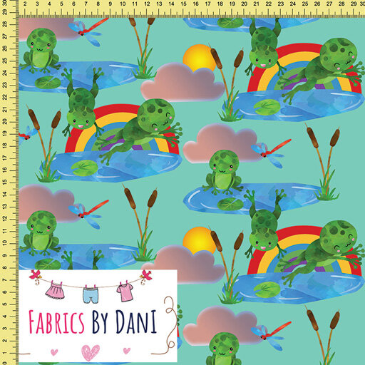 Frogs Fabric