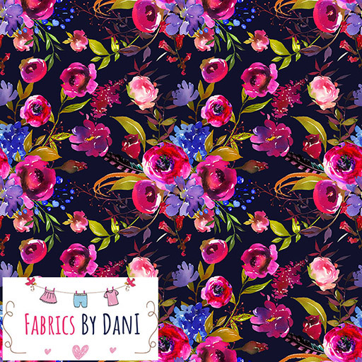 Winter Floral Purple