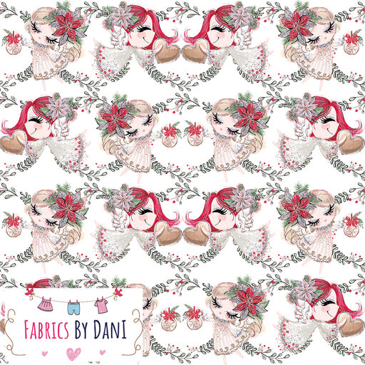 Christmas Angels Fabric