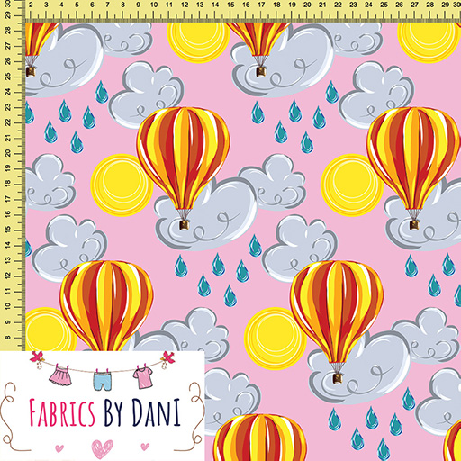 Hot Air Balloons Pink