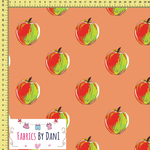 Halloween Apples Fabric