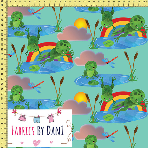 Frogs Fabric