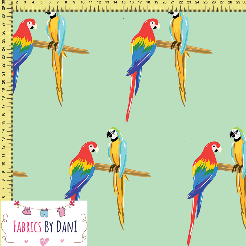 Parrots Fabric