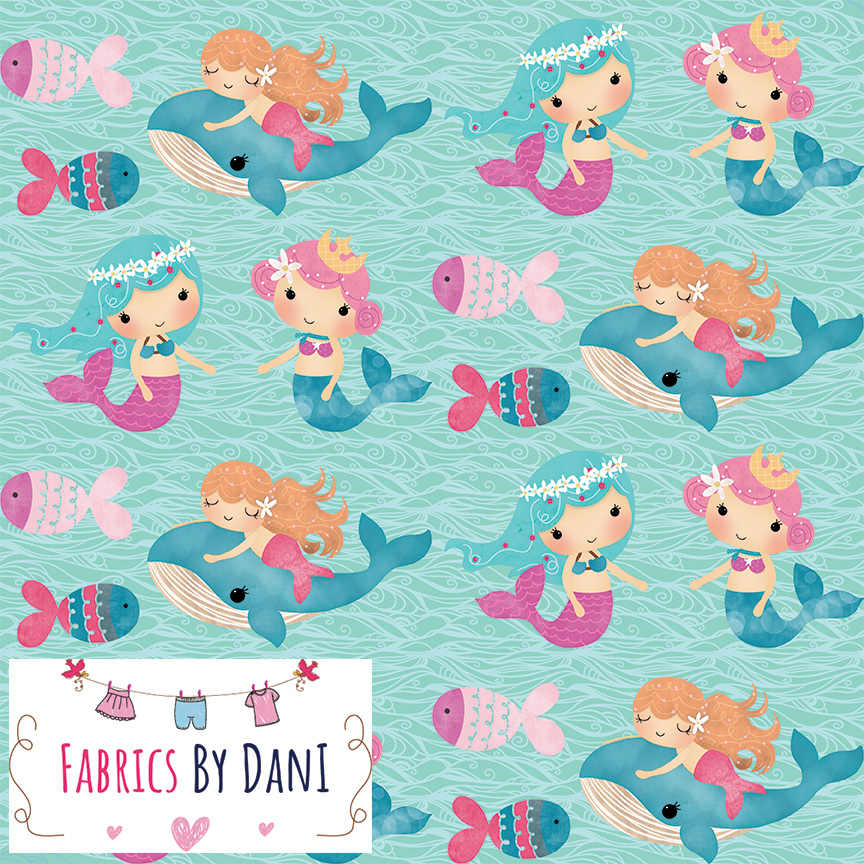 Mermaids Fabric