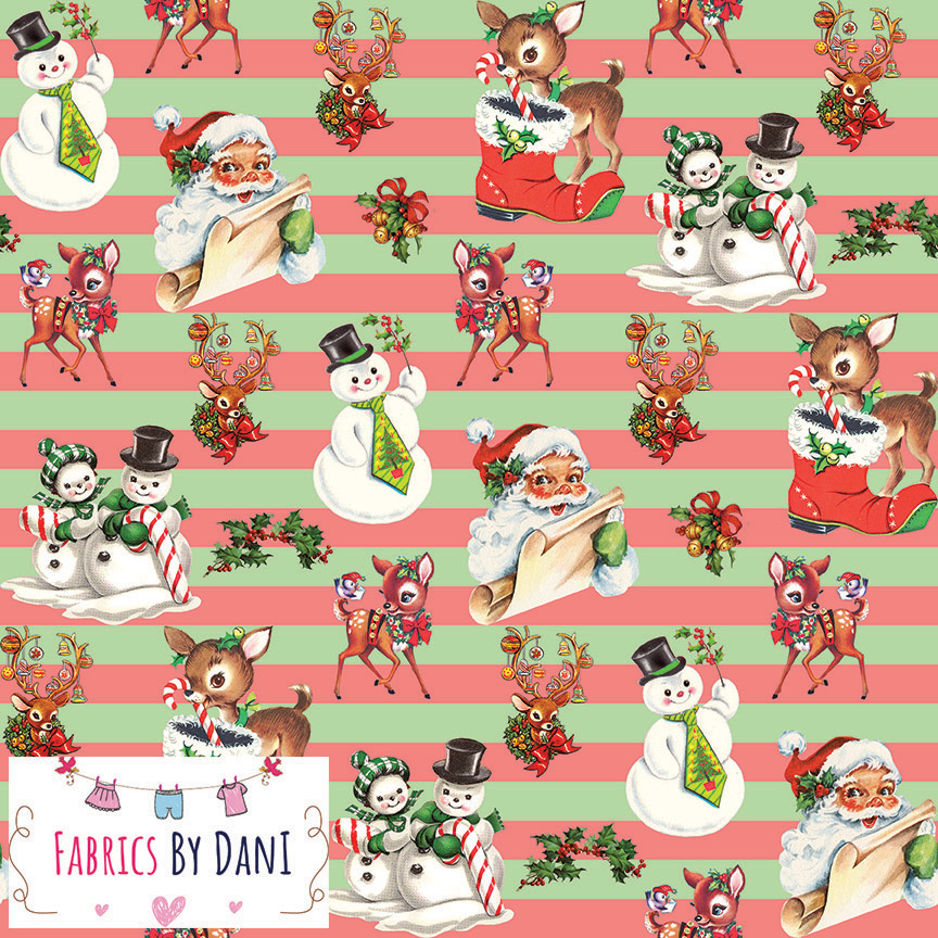 VintageXmas Fabric