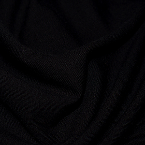 Black Cotton Lycra Jersey Fabric