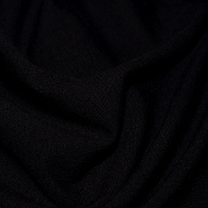 Black Cotton Lycra Jersey Fabric