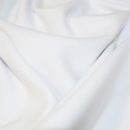 White Cotton Lycra Jersey Fabric